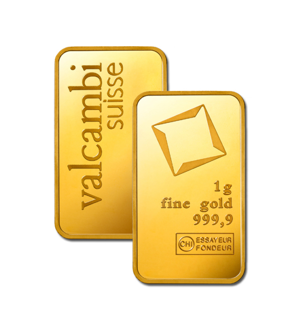 Штампований злиток Valcambi 1 г