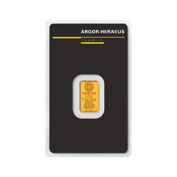 Штампований злиток Argor-Heraeus 2,5 г