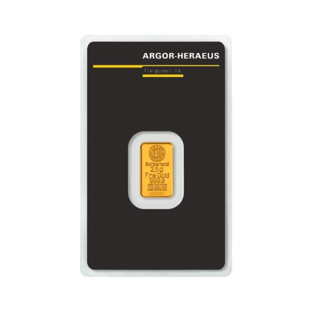 Штампований злиток Argor-Heraeus 2,5 г