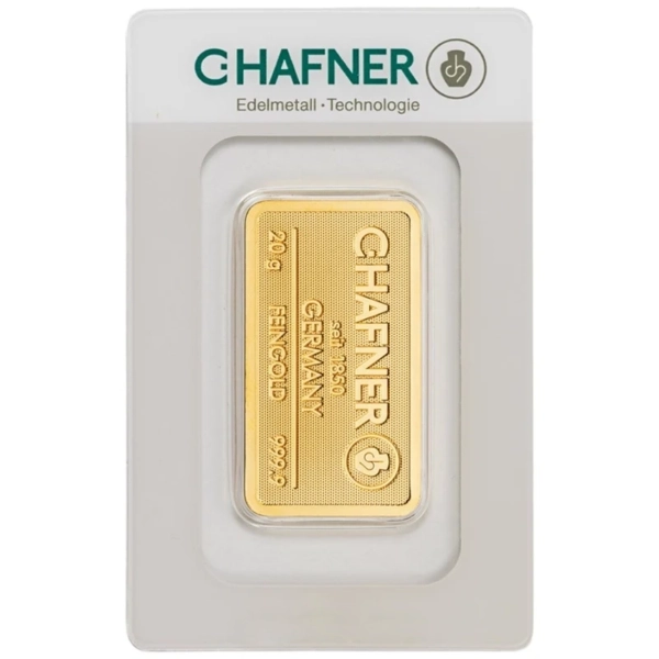 Штампований злиток C. Hafner 20 г