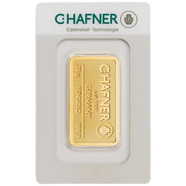 Штампований злиток C. Hafner 20 г