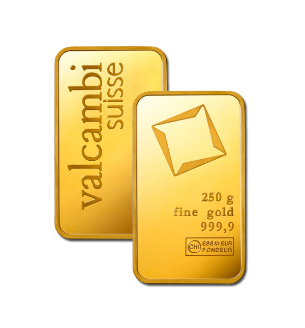 Штампований злиток Valcambi 250 г