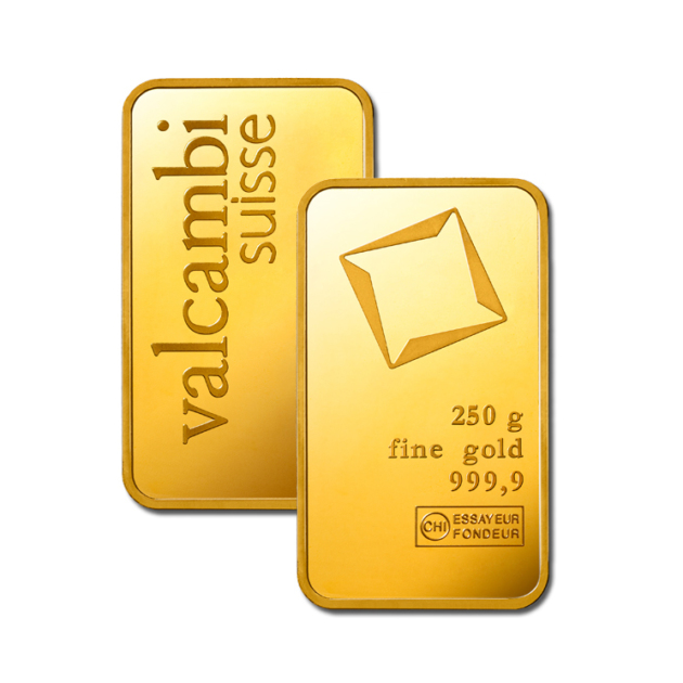 Штампований злиток Valcambi 250 г