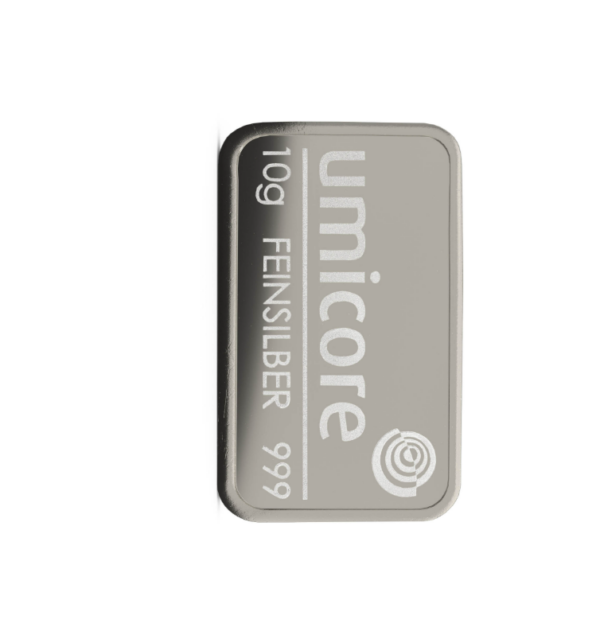 Штампованный слиток Umicore 10 г